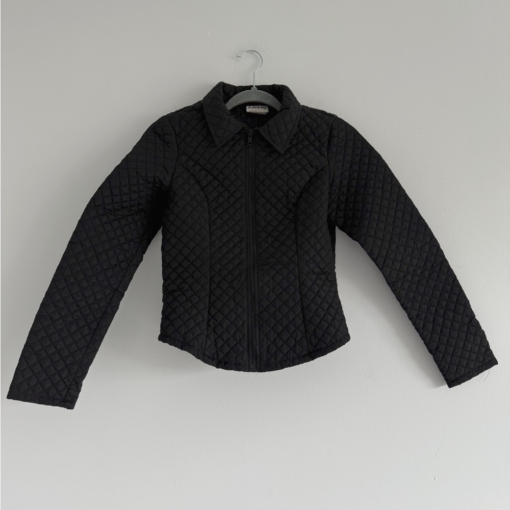 Vintage A.Aubrey black quilted jacket